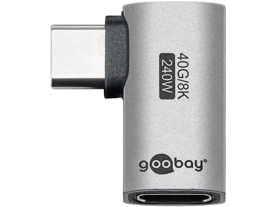 USB-C-adapter med 90° horisontell vinkel – USB4
