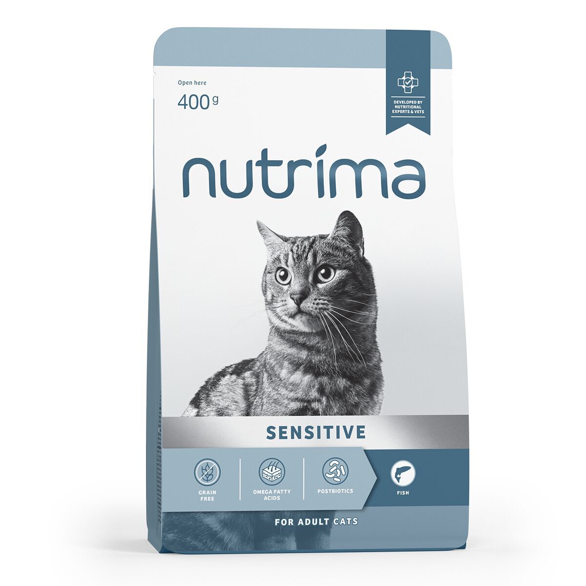 Nutrima Cat Adult Sensitive Fish Torrfoder till Katt 400g