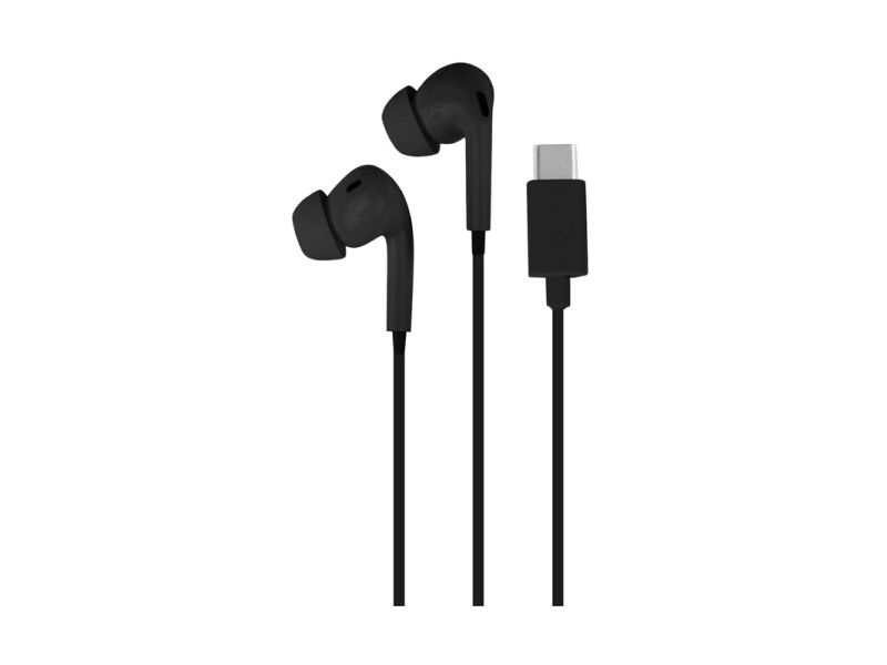 PURO PUIPHF31USBCBLK, Sladdansluten, Samtal/musik, 11g, Headset, Svart