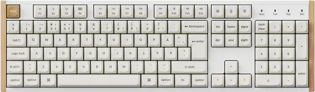 Keychron K10 HE SE trådlöst gamingtangentbord (vitt)