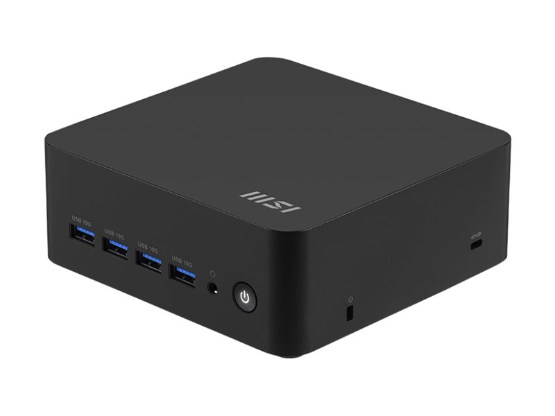 MSI Cubi Z AI 8M 006BEU - Barebone - mini-PC 1 x Ryzen 7 8845HS / upp till 5.1 GHz - RAM 0 GB - Radeon 780M - Gigabit Ethernet, 2.5 Gigabit Ethernet, IEEE 802.11ax (Wi-Fi 6E), Bluetooth 5.3