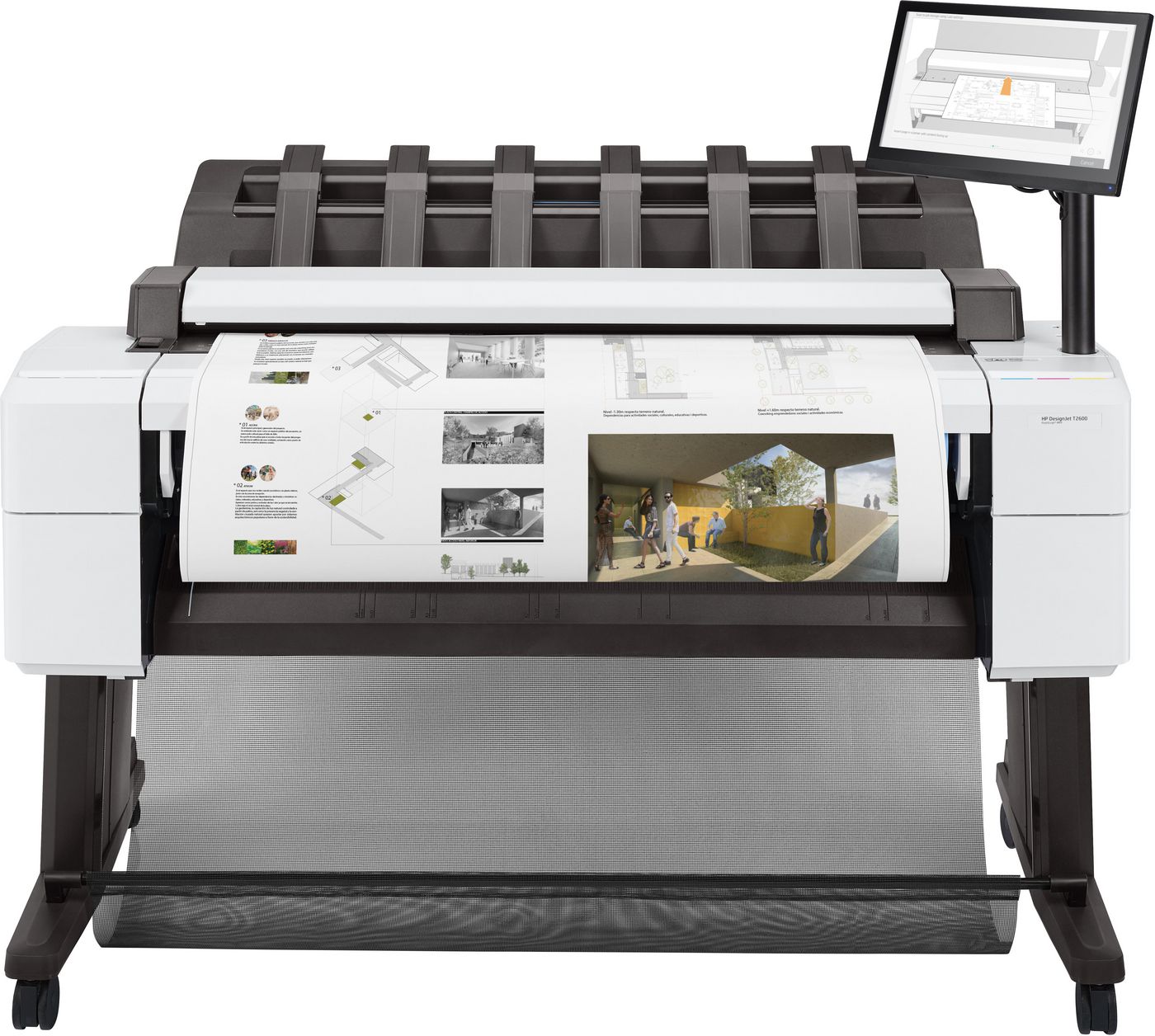 HP DesignJet T2600 Postscript, 2400x1200 dpi, A0/36" MFP, 6 färger, 600x600 dpi 36" scanner, LAN, bild 4