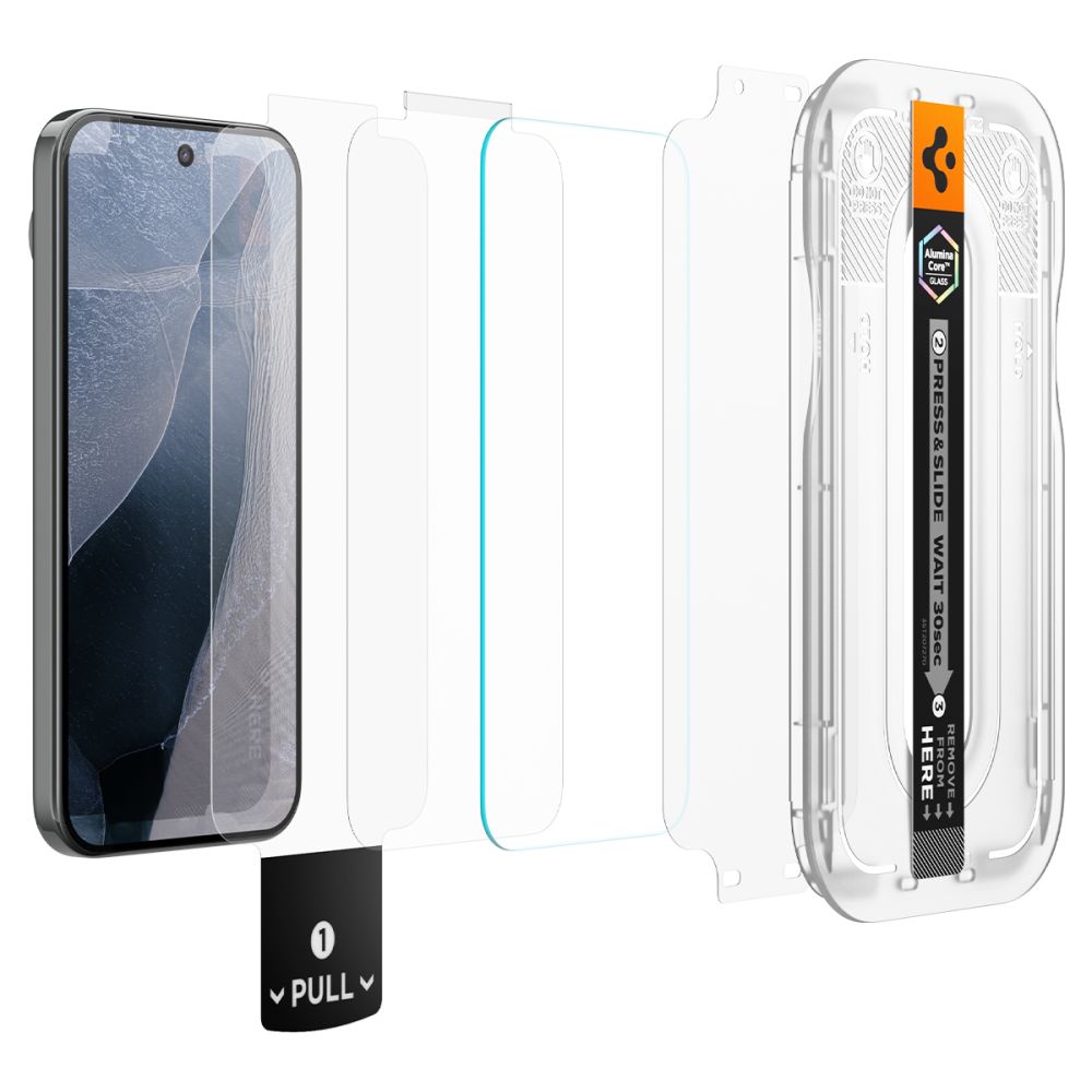 Spigen Glas.tR EZ Fit Pro, 2-pack skärmskydd av härdat glas för Google Pixel 11 / 11 Pro, bild 2