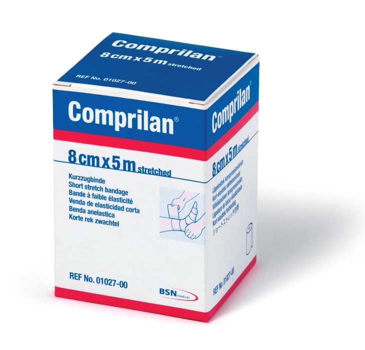 Comprilan lågelastisk binda 5 m x 8 cm, 1 st