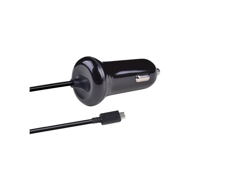 2GO billaddare 12V/24V - Svart USB Type-C 3.1 3000mA
