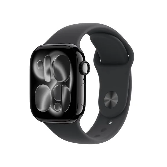 Apple Watch Series 11 GPS 42 mm rymdgrå aluminum, svart sportband - M/L