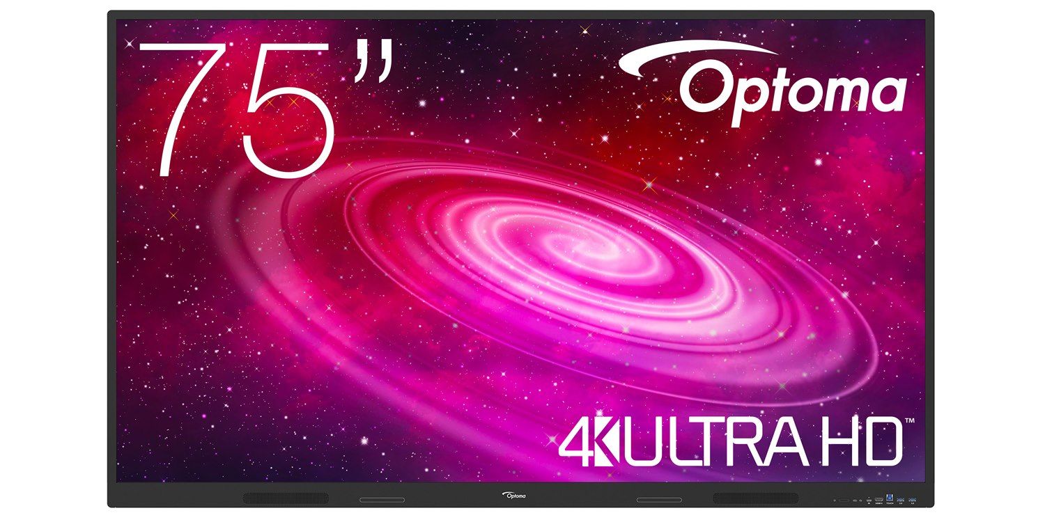 Optoma 1751RK, 190,5 cm (75), 350 cd/m², 1,07 miljarder färger, 3840 x 2160 pixlar, 4K Ultra HD, VA