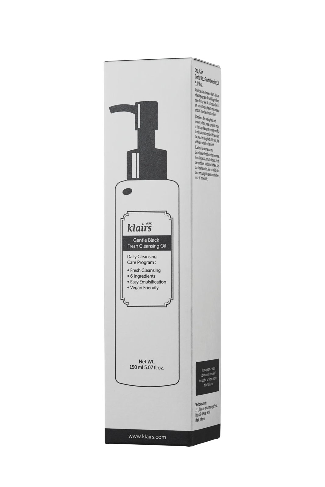 Klairs Gentle Black Cleansing Oil 150 ml, bild 3