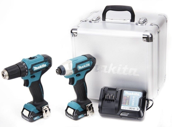 Makita CLX224X batteridrivet verktygskit 12V DF333D + TD110D 2x1,5Ah