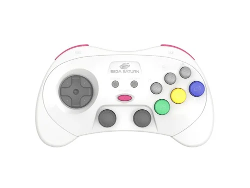 Retro-Bit Sega Saturn 2.4GHz Wireless Pro Controller White, bild 2