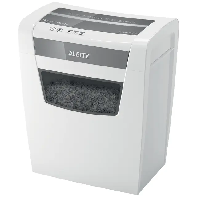 Leitz Iq Home Office P-4 Dokumentförstörare Partikelsnitt 22 cm, vit