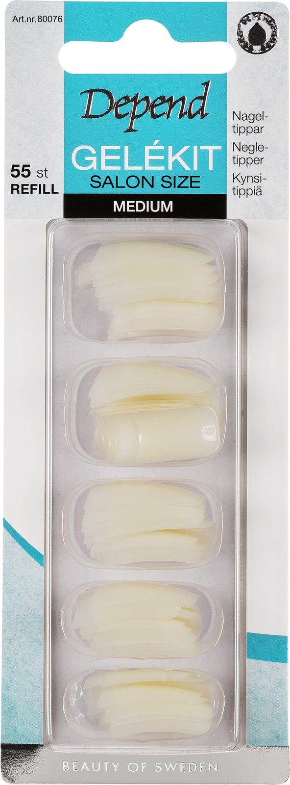 Depend Refill Nail Tips Medium Square