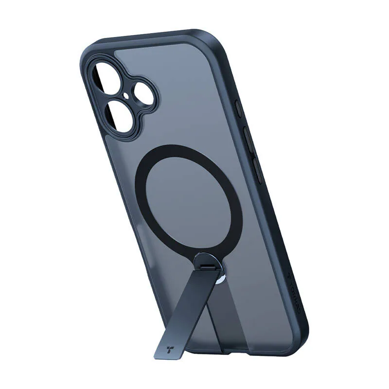 Torras Pstand Spin-fodral för iPhone 16 Plus (Svart)