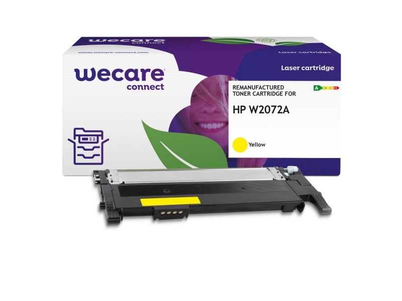 Lasertoner, Wecare HP 117A W2072A, 700 sidor, gul