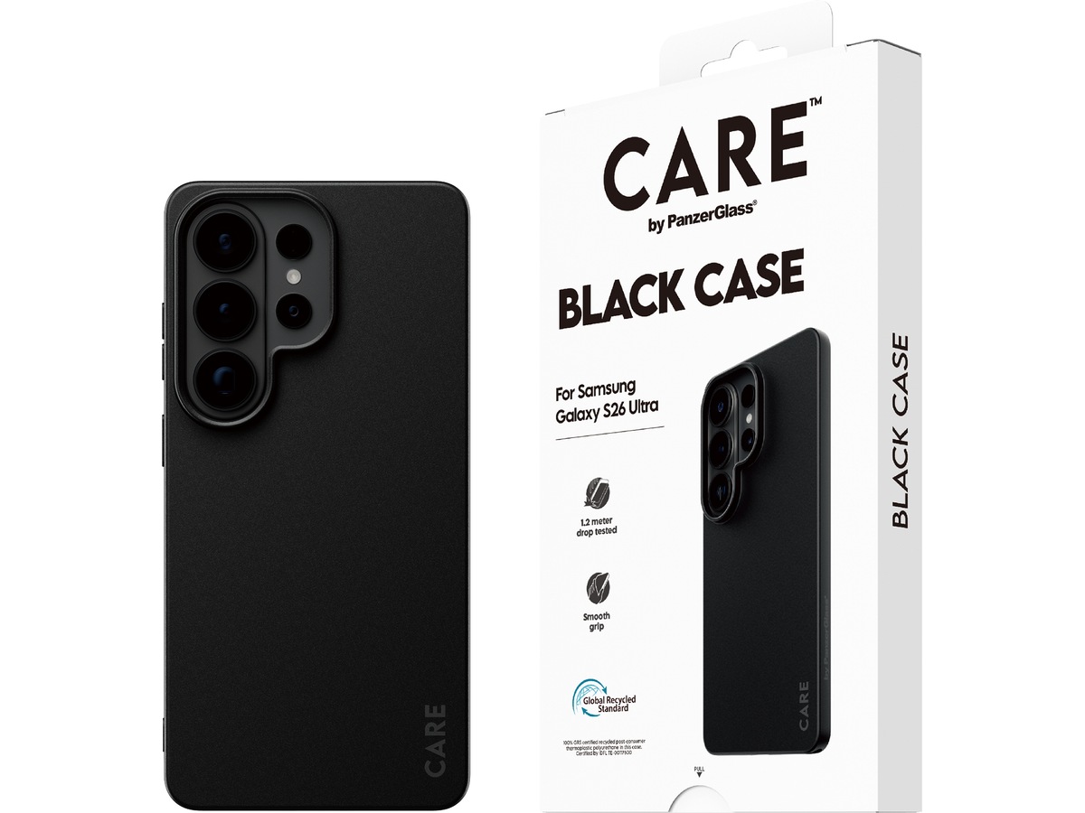 PanzerGlass CARE Galaxy S26 Ultra TPU-fodral (svart)
