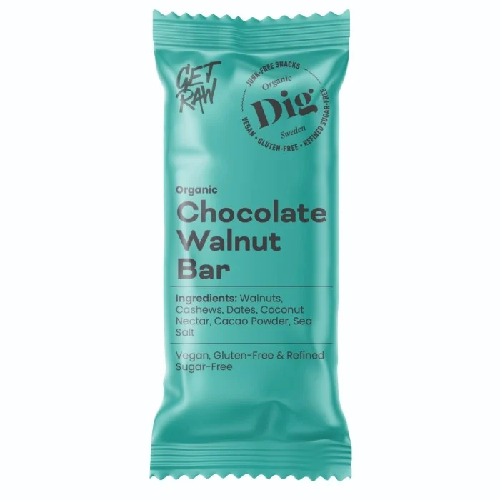 Dig GET RAW Organic Chocolate Walnut Bar 42 g