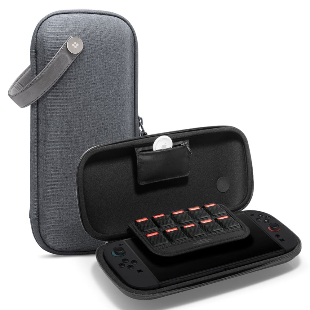 Spigen Klasden Pouch - charcoal gray - Nintendo Switch 2 - Miscellaneous Tillbehör till spelkonsol - Nintendo Switch 2