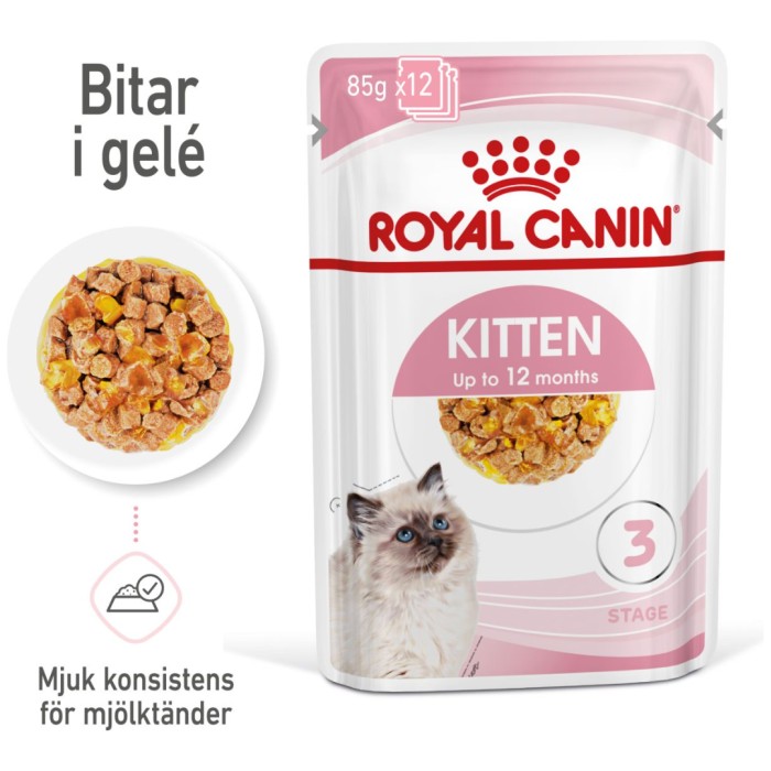 Royal Canin Kitten Jelly Våtfoder för kattunge 12x85 g
