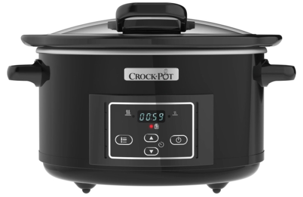 Crock-Pot CSC052X slowcooker 4,7 L digital, svart/silver