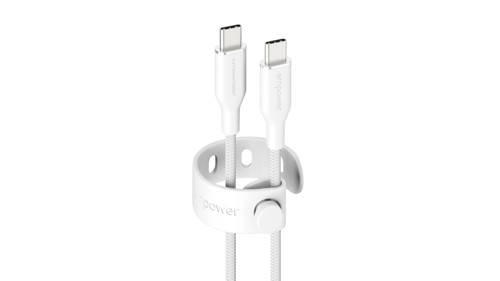 EMPOWER - Racing 60W USB-C to USB-C Cable 1.2M Silver White, bild 3
