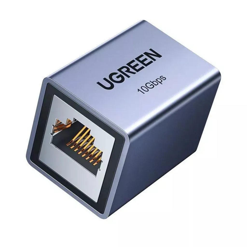 Ugreen ethernetadapter RJ45 till RJ45 – svart