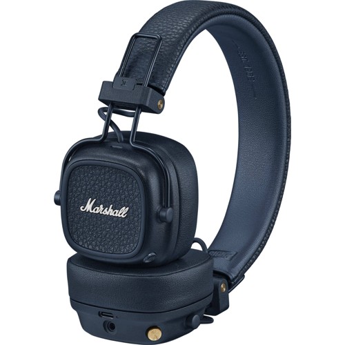 Marshall Major V trådlösa on-ear-hörlurar Midnight Blue