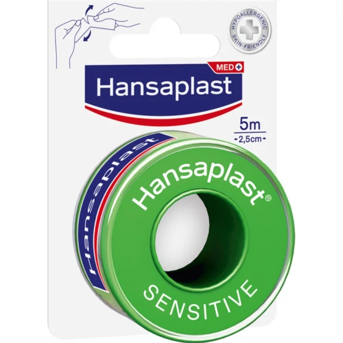 Hansaplast Fixation Tape Sensitive häfta 5 m x 2,5 cm, 1 st
