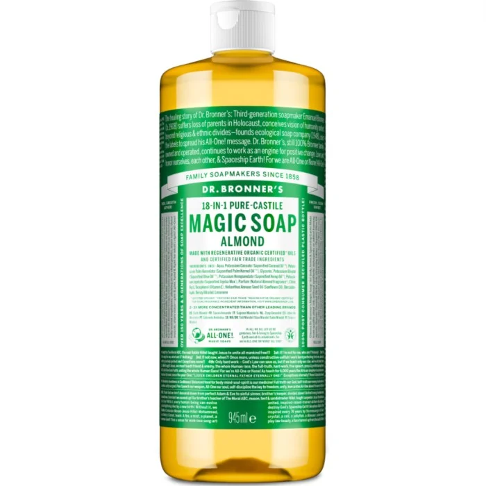 Dr. Bronner's Pure Castile Liquid Soap Almond 945 ml