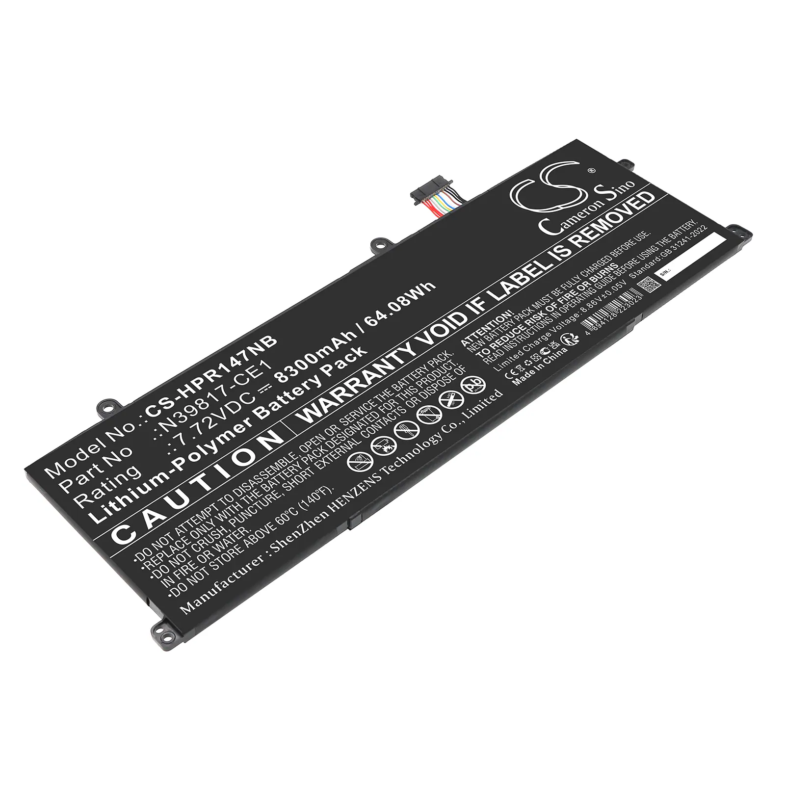 Batteri till Notebook, Bärbar dator för HP Book pro 16, Envy x360 2-in-1 16-ad0097nr m.fl.