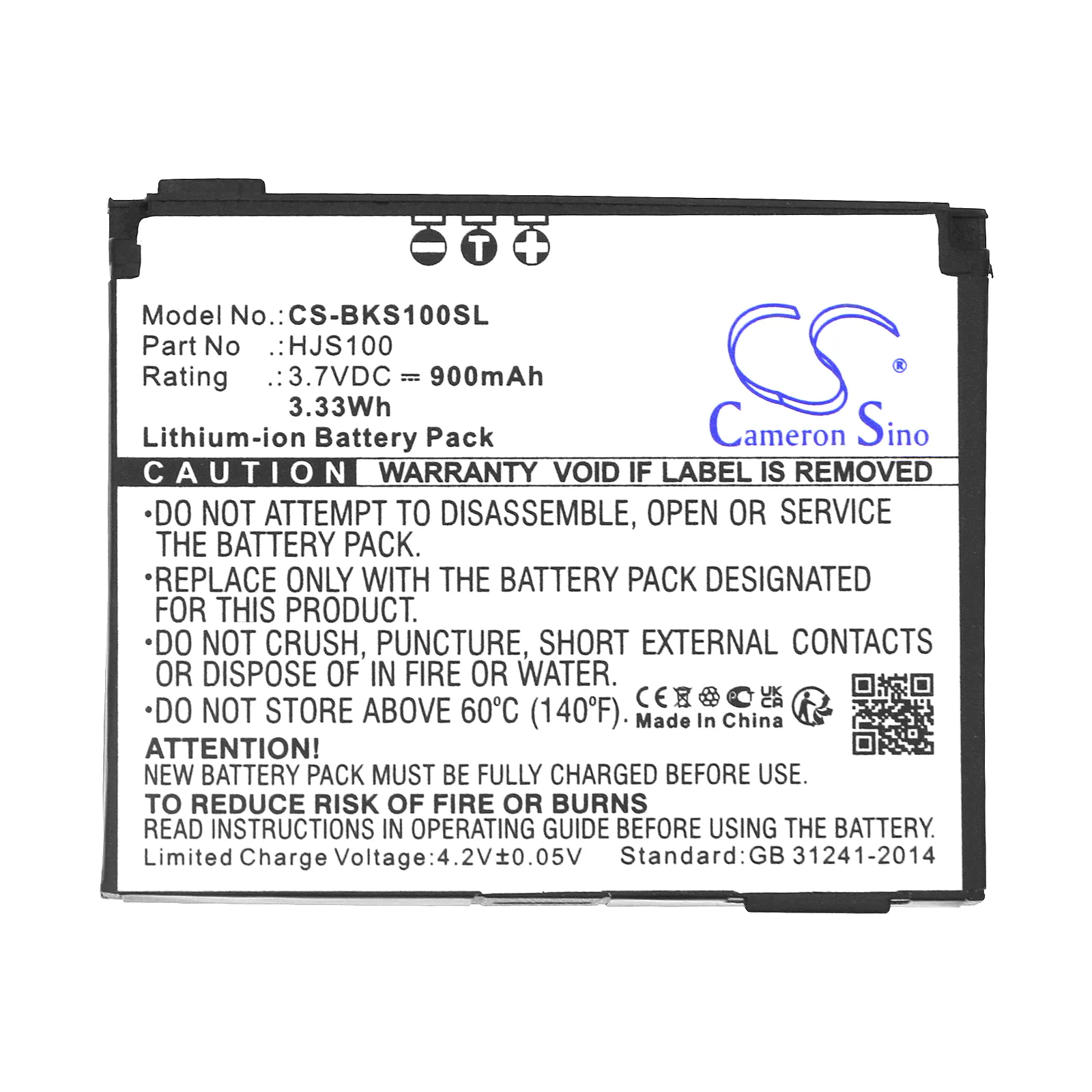 Cameron Sino batteri 338937010208 till GPS Becker Hjs-100 / Hjs100 / Hjs / Cs-bks100sl, bild 3