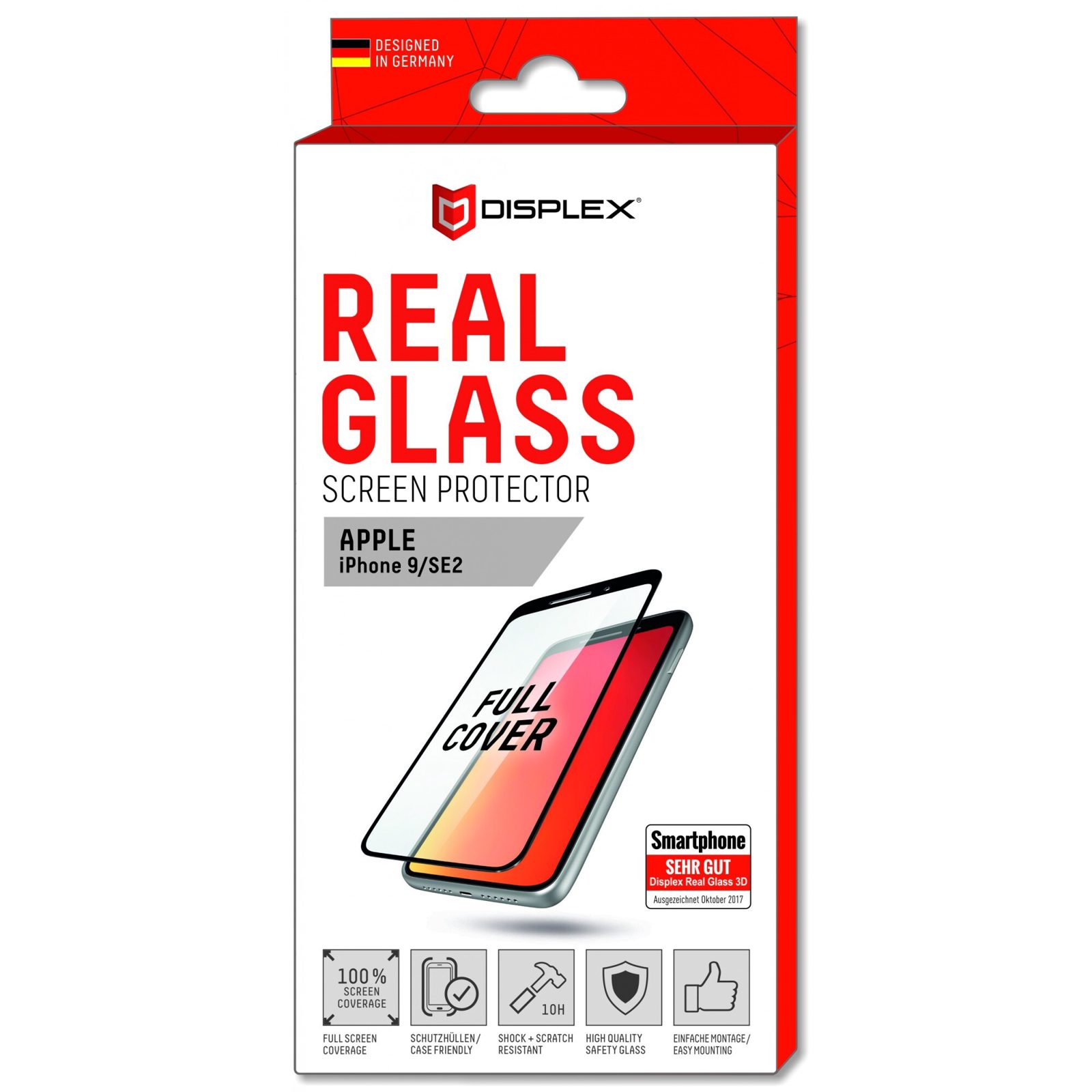 DISPLEX Real Glass 3D iPhone 6/7/8/SE (2:a gen)/SE (2022), bild 2
