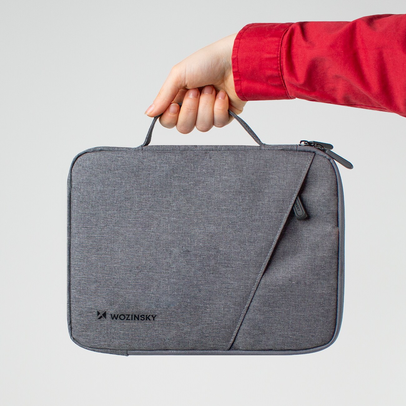 Wozinsky WTNP-11G 10–11-tums datorväska med infällbart handtag – grå, bild 2
