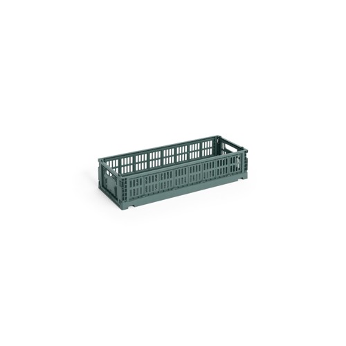 HAY - Colour Crate Mini Oblong Förvaringslåda (Mörkgrön)