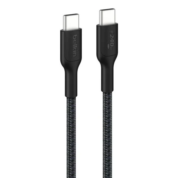 Belkin 240 W USB-C to USB-C Braided Cable 1 m