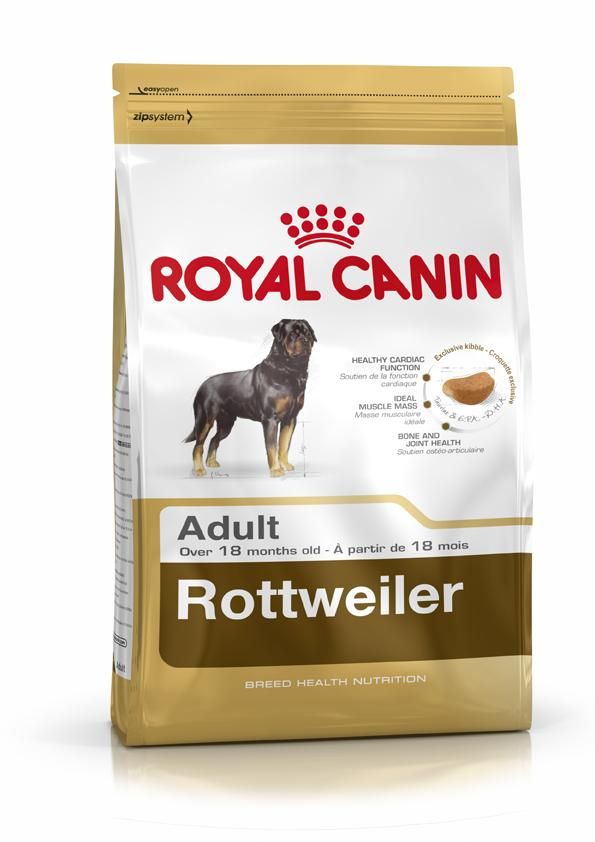 Royal Canin Rottweiler Adult, Vuxen, Rottweiler, Jätte (> 45kg), Höns, Grönsaker, 12 kg