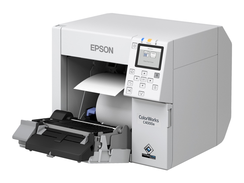 Epson ColorWorks C4000e (bk), bläckstråle färg, Gloss Ink, USB