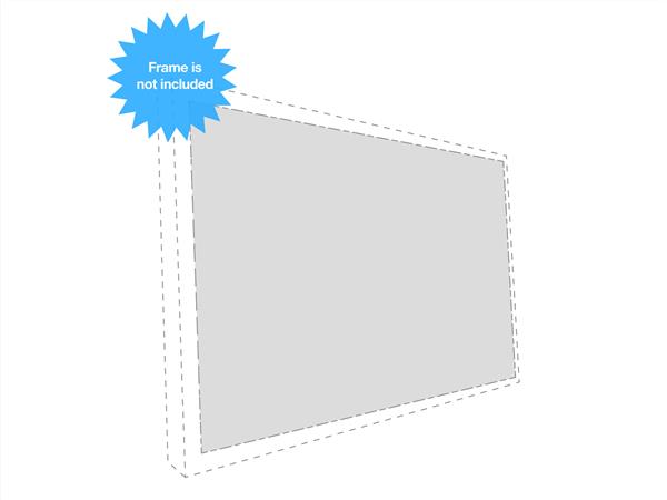 Multibrackets M Extra Cloth, Grey Plus Gain 0,90 16:9 240x135 cm/108 tum, bild 3