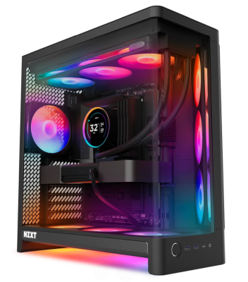 NZXT H6 RGB+ (2026) - All Black - Chassi - Miditower - Svart, bild 2