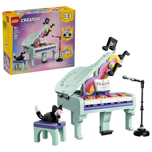 LEGO Creator Flygel med musikdekorationer och katt 31392