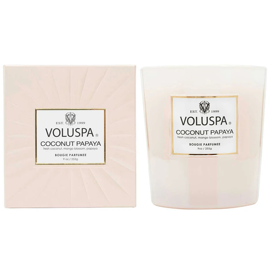 Voluspa Boxed Candle Coconut Papaya 60h 255 g