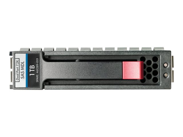 HPE Dual Port Midline - Hårddisk - 1 TB - hot-swap - 3.5 - SAS - 7200 rpm
