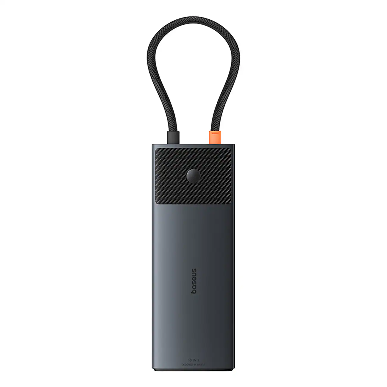 Baseus Metal Gleam II 10-i-1 HDMI, USB-A, USB-C, RJ45, SD/TF-hub – grå, bild 2