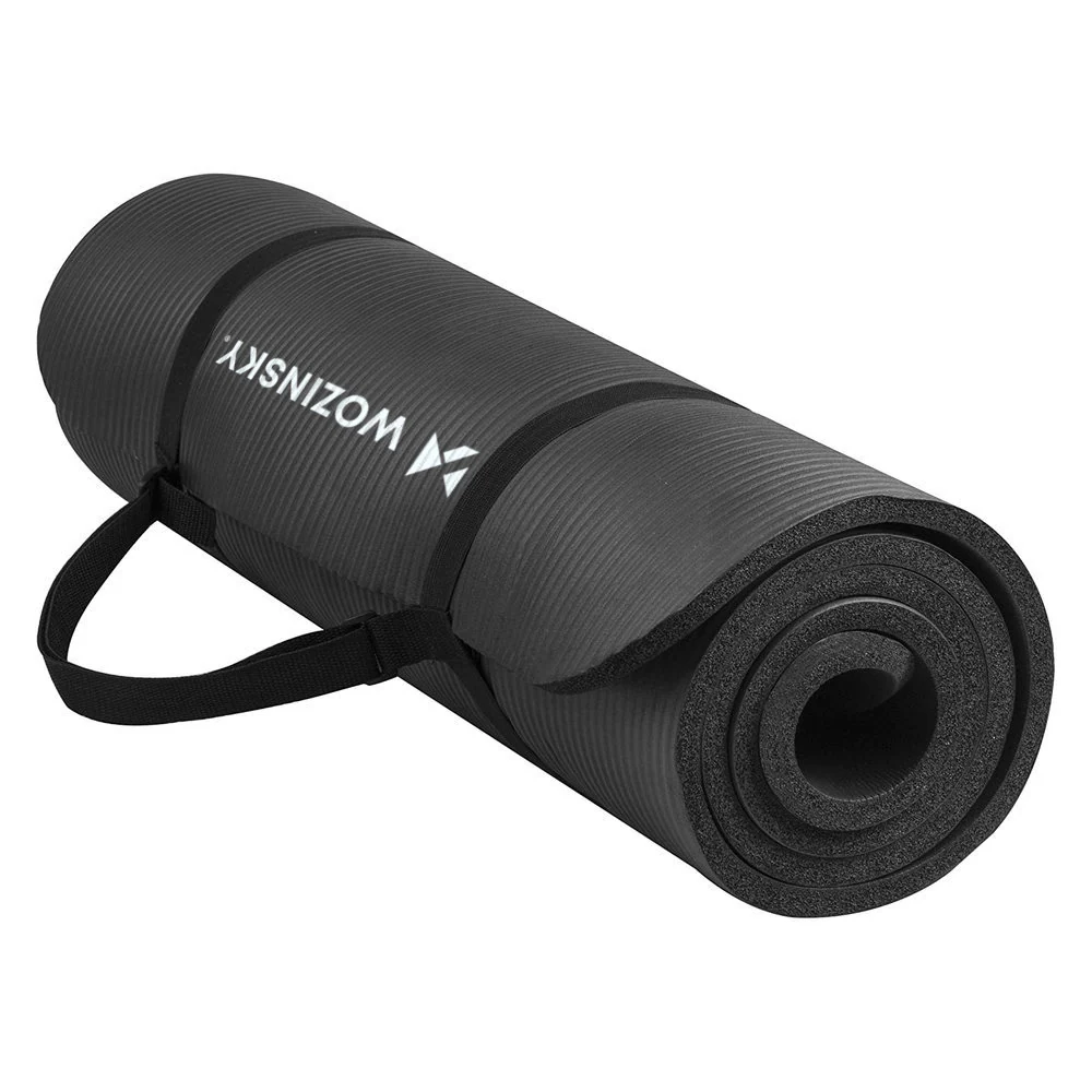 Wozinsky Yogamatta 181 x 63 x 0,9 cm - Svart, bild 2