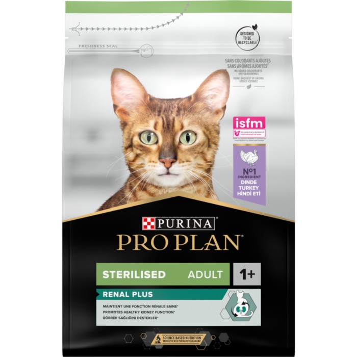 Purina Pro Plan Cat Sterilised Renal Turkey 3 kg