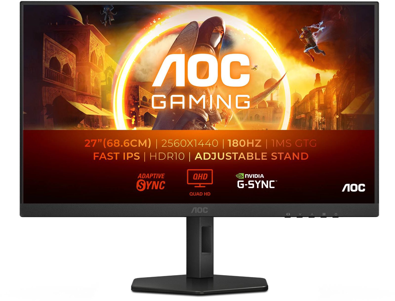 AOC 27" Q27G4XF IPS QHD 180 Hz, bild 5