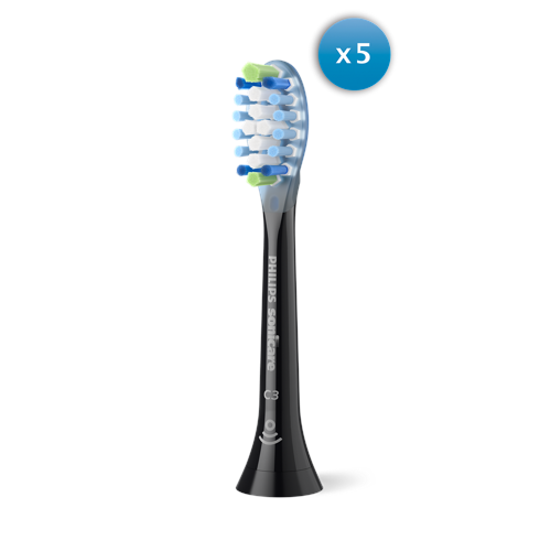 Philips Sonicare Brushhead C3, 4+1 pack, Black