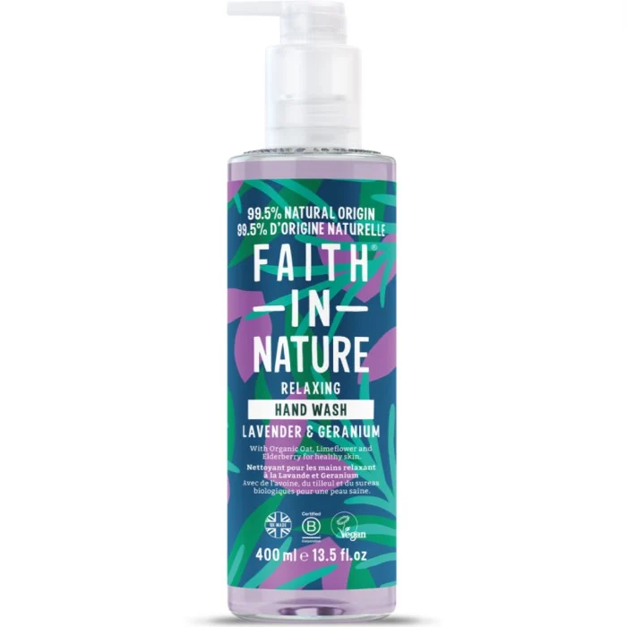 Faith in Nature Hand Wash Lavender & Geranium 400 ml, bild 2