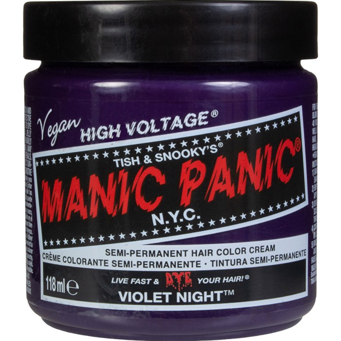 Manic Panic Semi-Permanent Hair Color Cream Violet Night
