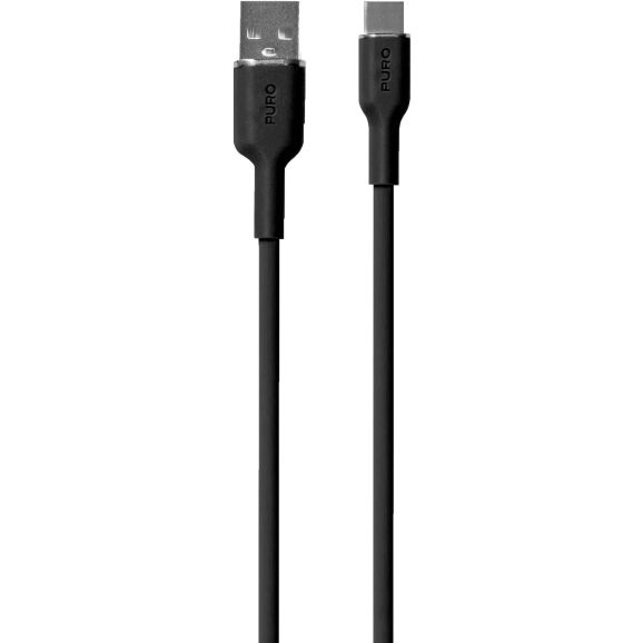 Puro USB-A - USB-C 1,5 m USB-kabel Svart (PUR675), bild 2