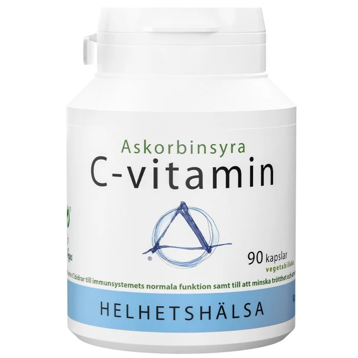 Helhetshälsa C-vitamin Askorbinsyra 600 mg 90 kapslar
